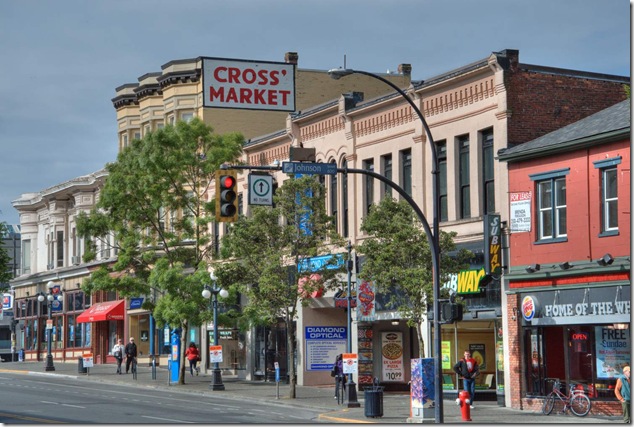 Cross' market,Victoria,history