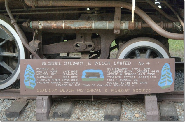 Bloedel, Stewart & Welch No 4,Mikado,logging,Vancouver Island,steam,Chemainus,2-8-2T sidetank