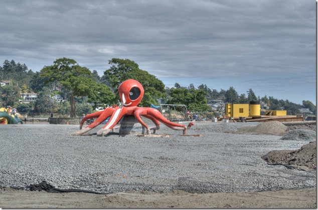 Cadboro-Gyro Park,octopus,Cadboro Bay,Victoria,concerete octopus