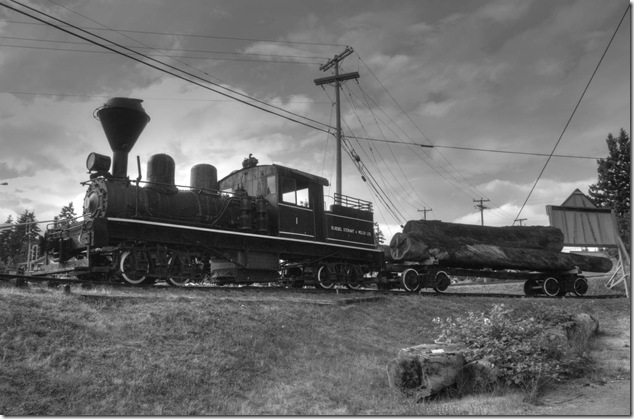 Bloedel Stewart & Welch No. 1,Duncam,Cowichan,railroad,Shay 42 ton Lima,BC Foresrty Museum,Vancouver Island,Gerry Wellburn