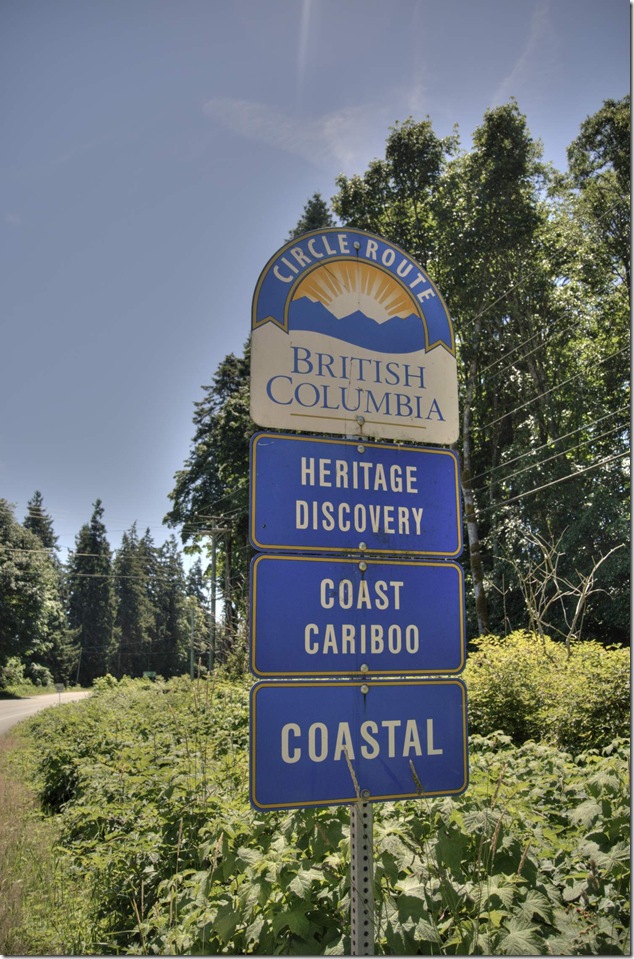 Circle Route,Heritage Discovery,Coast Cariboo,Coastal,Island signs