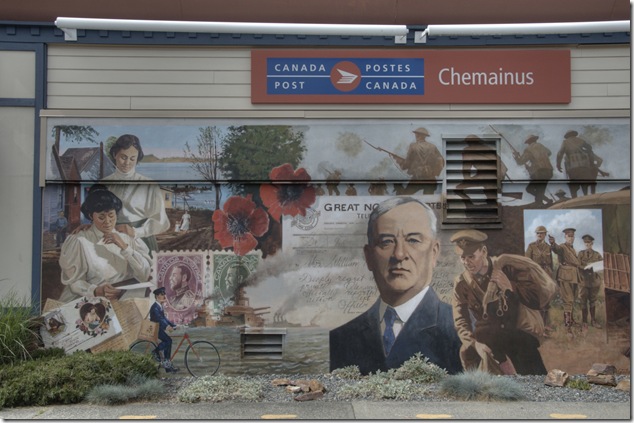 Chemainus,Highway 1A,Vancouver Island,artistry,Canada Post
