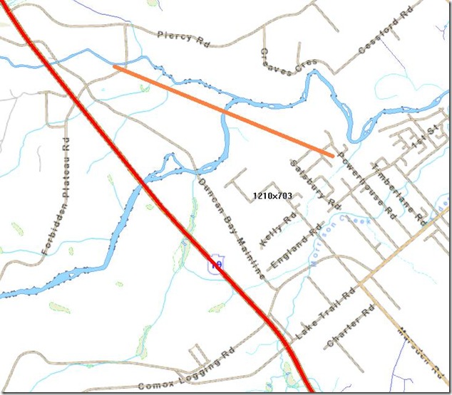 Browns River, Courtenay, history, Puntledge River,Courtenay water supply