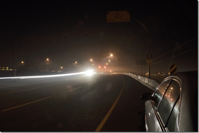 Comox,Comox Road,Dyke Road,existing light, night