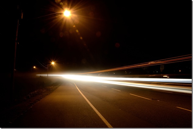 Comox,Comox Road,Dyke Road,existing light, night