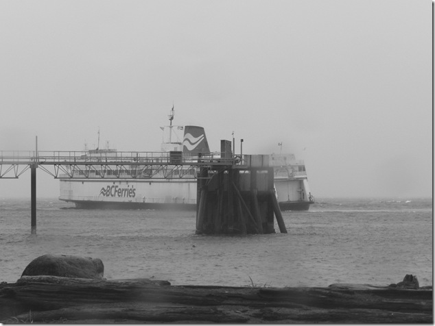 BC Ferries, Georgia Strait, Little River, Queen of Burnaby, waves