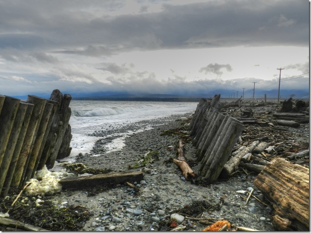 Goose Spit,Comox Harbour,fall,Baynes Sound,clouds,ocean,beach,A coastal moment