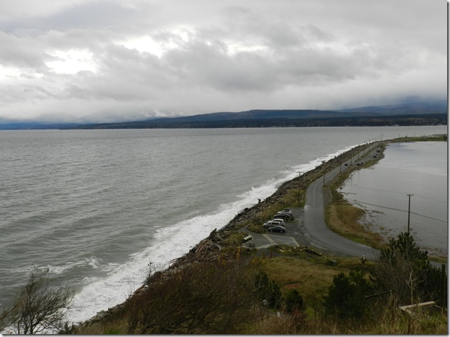 Goose Spit,Comox Harbour,fall,Baynes Sound,clouds,ocean,beach