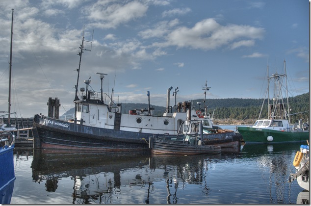 Ladysmith,marina,Highway 1,tugs,tug boats,Ocean Warrior