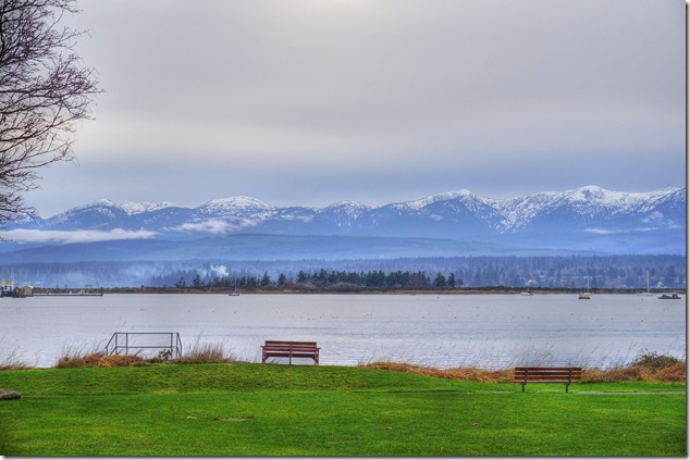 Salptspring,BC Ferries,December,Forbidden Plateau,snow,ocean,Comox Estuary