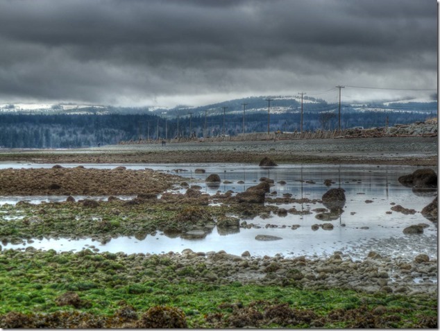 Comox,winter,Goose Spit,Baynes Sound,Salish Sea,beach,ocean,nature,winter,ships,snow,mountains,nature