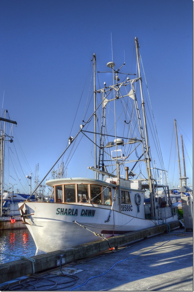 French Ceek,Highway 19A,fishing boats,marina,Sharla Dawn