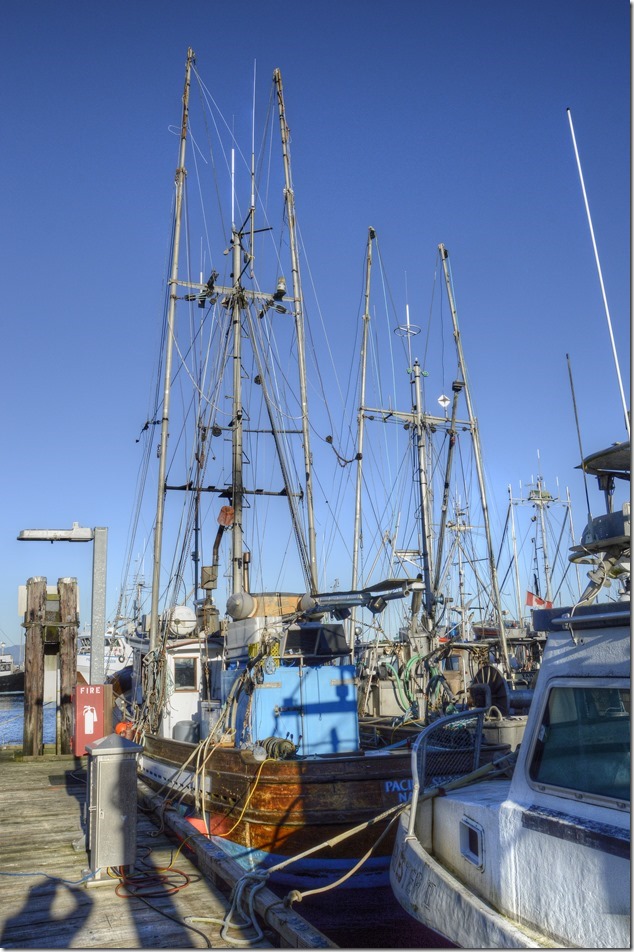 French Ceek,Highway 19A,fishing boats,marina,Pacific Shadow