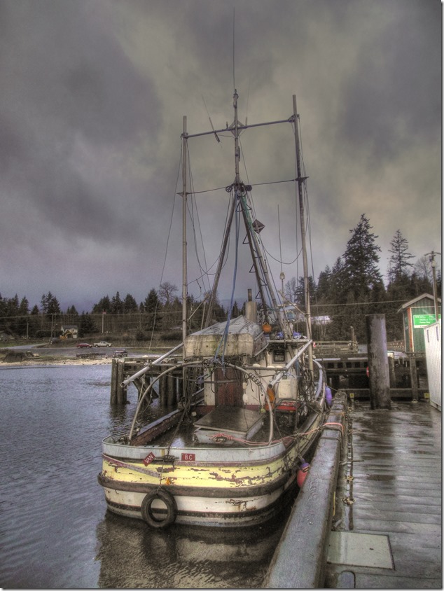 Fanny Bay,Highway 19A,fishing boats,marina,Central Isle