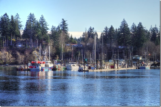 Quadra,Gulf Islands,Quathiaski Cove,fish boats