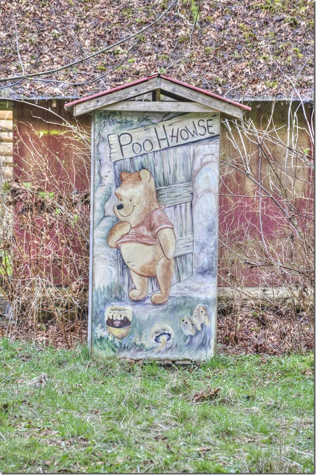 Sayward,outhouses,artistry,painted outhouses
