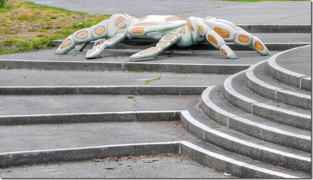 Maffeo Sutton Park,crab,artistry,Dungeness Crab statue