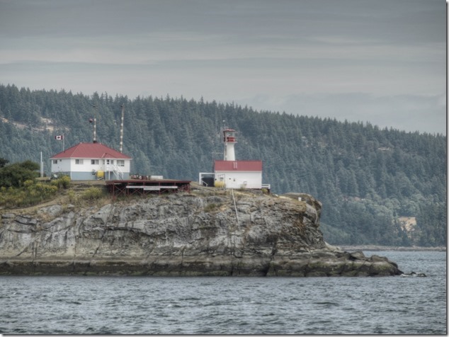 Chrome Island light,light house,Baynes Sound,Georgia Strait