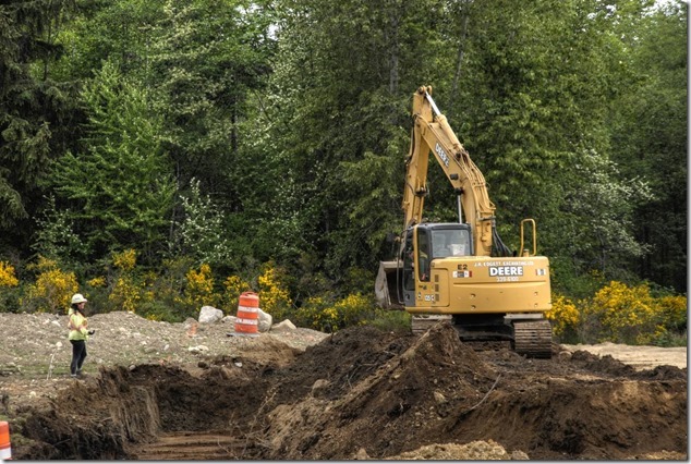 Courtenay,Comox,construction site, J.R. Edgett
