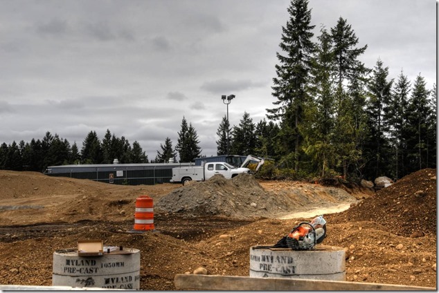 Courtenay,Comox,construction site, J.R. Edgett