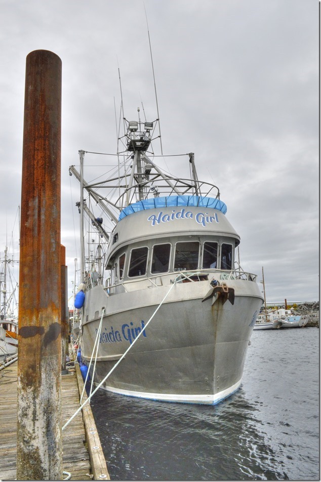 Discovery Marina,fish boat,ships,Campbell River,Haida Girl