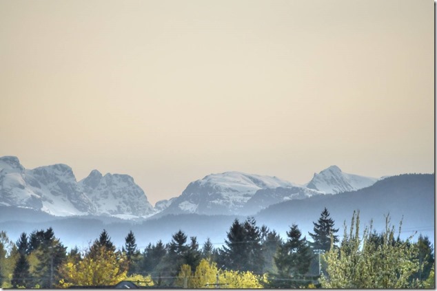 Courtenay Air Park,mountains,scenery,Comox Glacier
