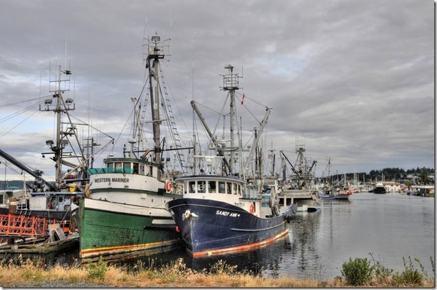 Campbell River,fish boats,marina,Western Mariner,Sandy Ann