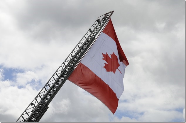 flag,maple leaf,O Canada,Courtenay
