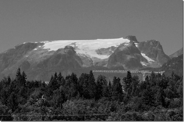 Comox Glacier,long lens,Comox Valley hospital,tower crane
