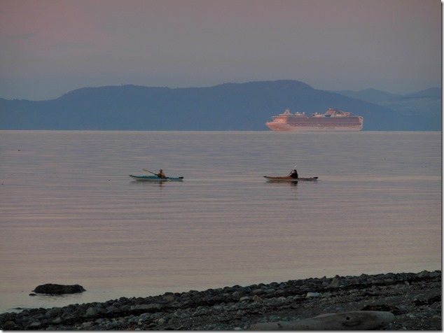 cruise ships,ocean,mountains,Georgia Strait