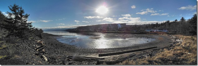 Union Bay,Baynes Sound,Highway 19 A,panorama,coal,coke ovens.