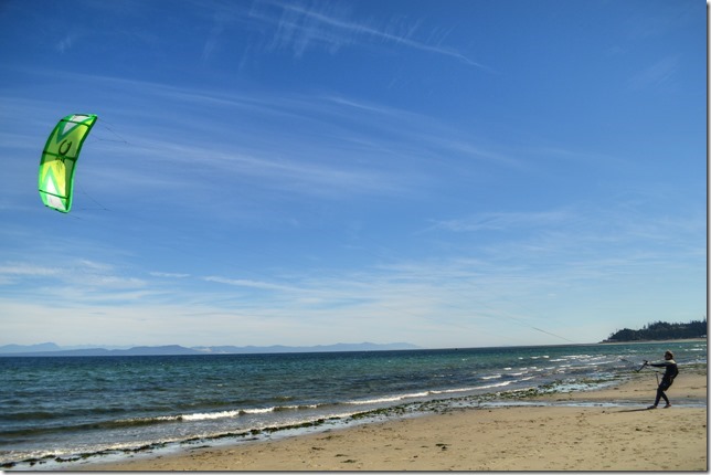 Air Force Beach,wind surfing,Cape Lazo,Georgia Strait