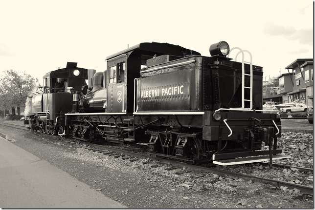 steam locomotive,railroad,Port Alberni,Alberni Pacific,2-Spot,1912 Shay 