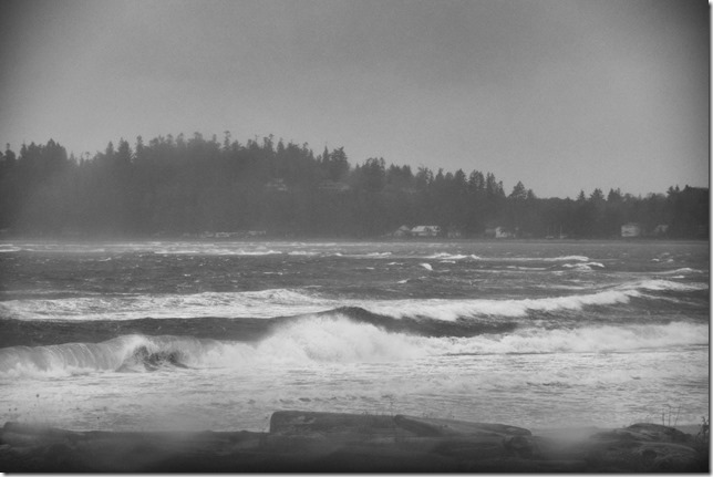 storm,Air Force Beach,waves,arctic outflow,Kye Bay