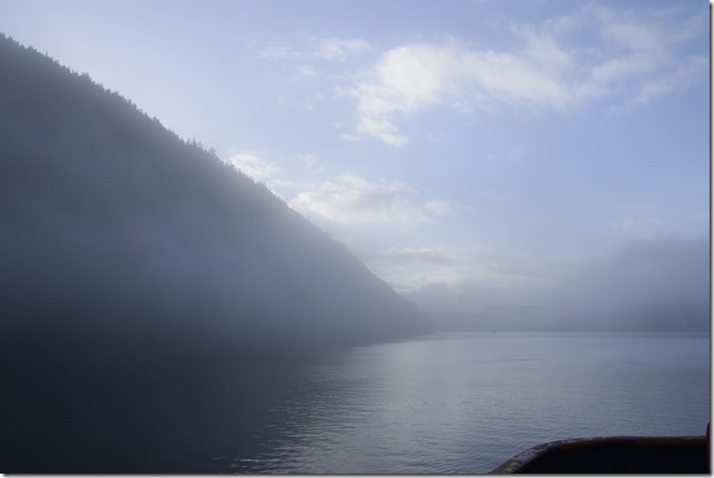 fog,Frances Barkley,ships,Alberni Inlet,ocean,Bamfield,Lady Rose Marine,nature