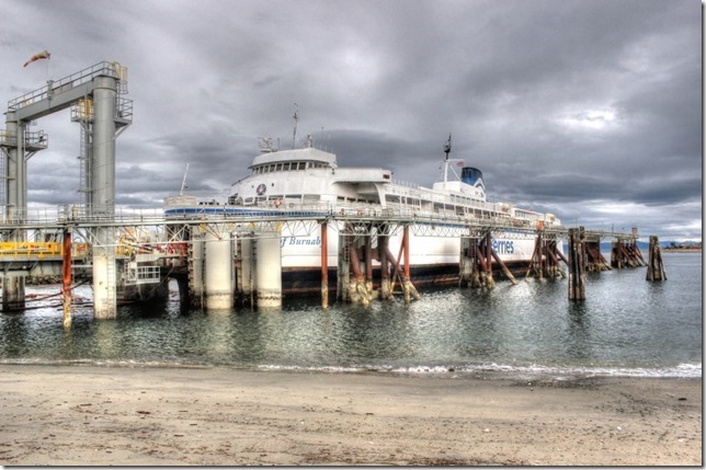 Queen of Burnaby ,Little River terminal,ships,ferries,BC Ferries