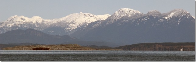Miracle Beach Provincial Park.ocean,mountains,panorama,Georgia Strait