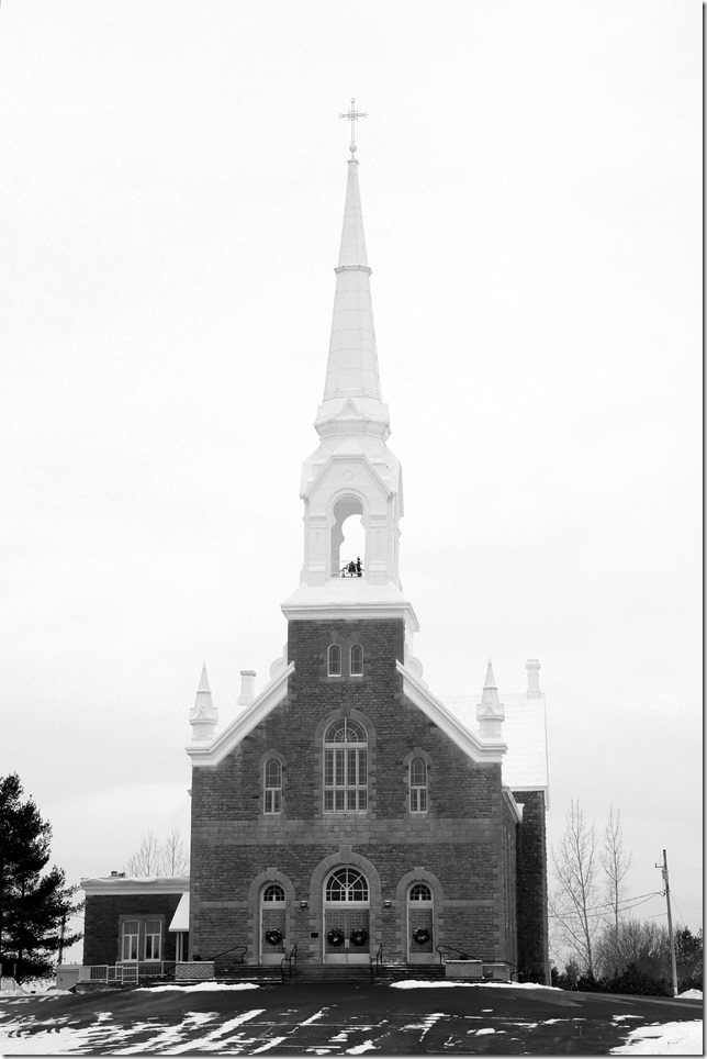 church,Ontario,St. Hughes Roman Catholic,Sarsfield,winter