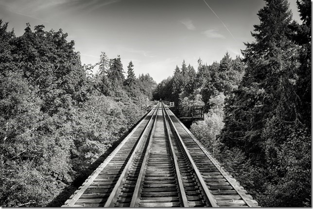 E&N, rail, rail road, rail way,Vancouver Island,bridge,French Creek