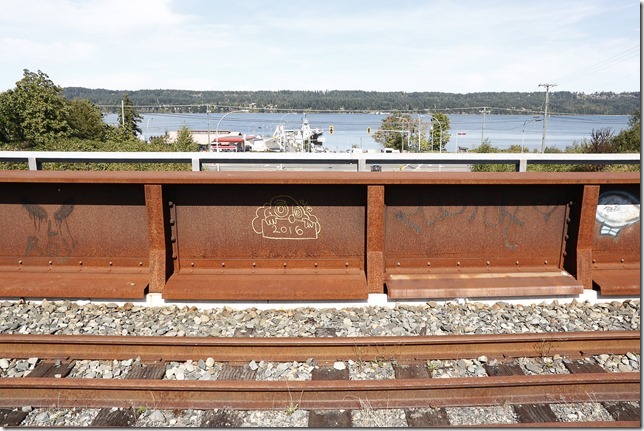 E&N, rail, rail road, rail way,graffiti,bridge,Buckley Bay,BC Ferries,HIghway 19 A