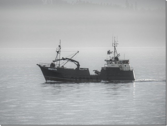 fish boat,ship,Georgia Strait,ocean,Brenna A,crab boat