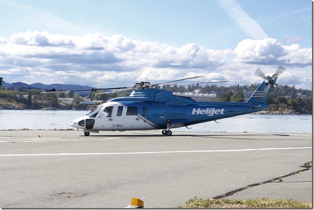 airplane, Victoria, helicopter,Helijet,C-GHJJ,Sikorski S-76A,Camel Point