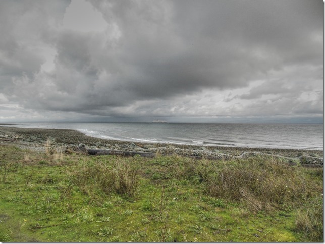 Kin Beach,ocean,Provincial Park,Georgia Strait,Comox,Cape Lazo,beach,clouds