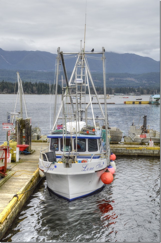 Deep Bay,fish boat,Baynes Sound,Vancouver Island,Lone Star