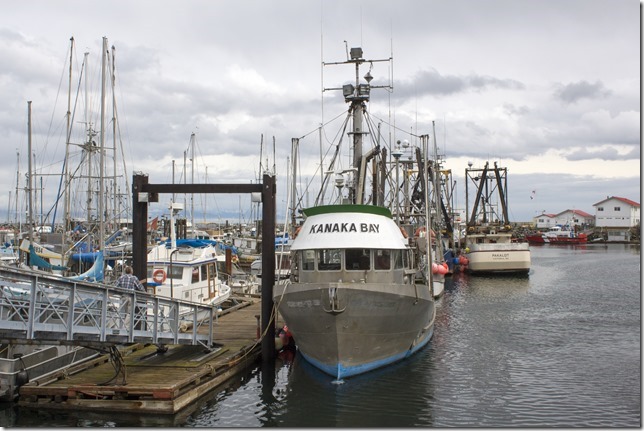 Kanaka Bay,fishing boats.French Creek,spring,marina