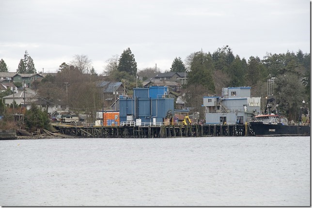 Ucluelet,ocean,buildings,fish plant,fish boat,Pacific Rim
