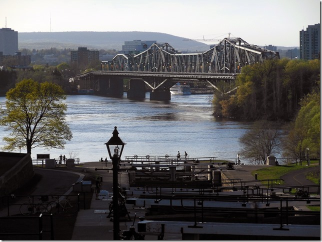 Ottawa,Ontario,spring,bridges,river,Rideau Canal,Hull,Quebec