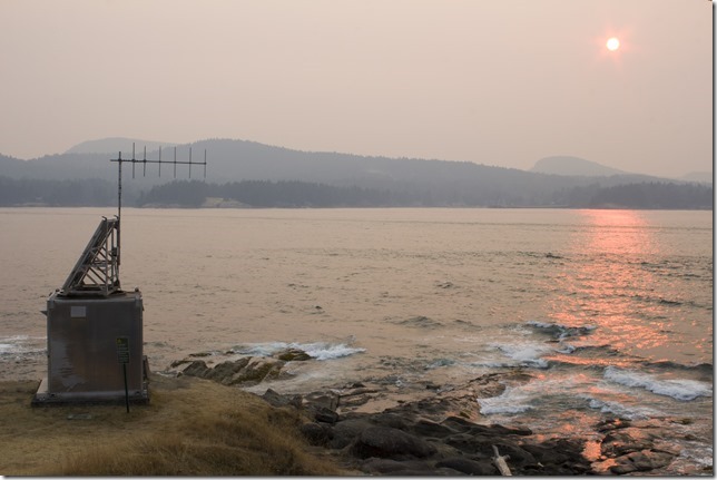 Mayne Island,Georgina Point,nature,summer,Gulf Islands,ocean,National Park,Active Pass,Georgia Strait,forest fire smoke