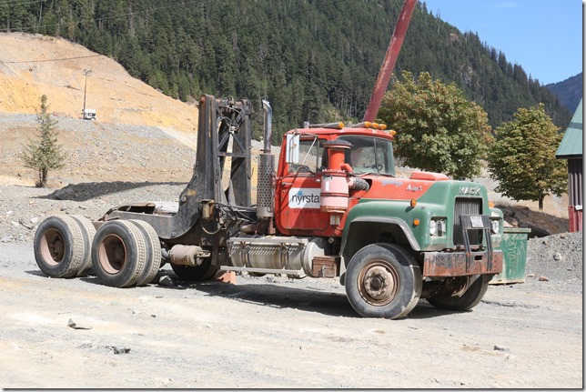mine,mining,Nystar,Westmin,Strathcona Westmin,Strathcona Provincial Park,truck,Mac Truck