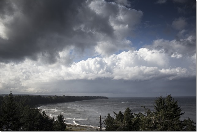 Kye Bay,Lazo,Georgia Strait,wind,ocean,beach,storm,waves,clouds